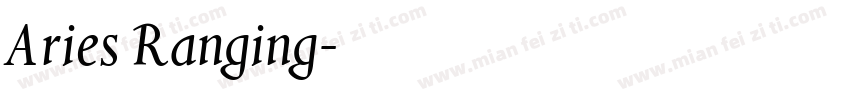 Aries Ranging字体转换